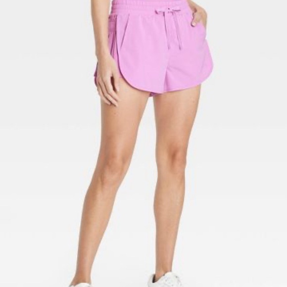 High Waisted Lined Athletic Shorts with Pockets - Picture 2 of 9